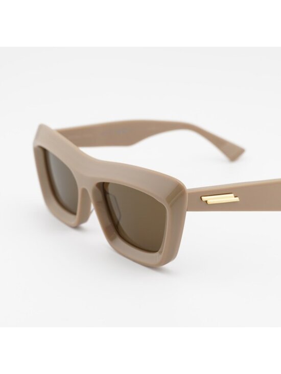 Bottega Veneta BV1283S 003 Sunglasses Brown Square Frame, Brown Lenses main image 4